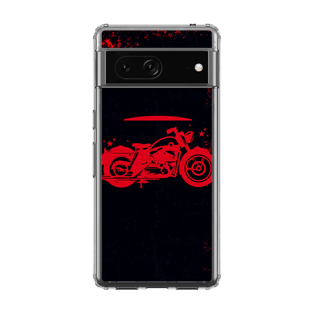 Motorcycle Red Art Google Pixel 7 Case