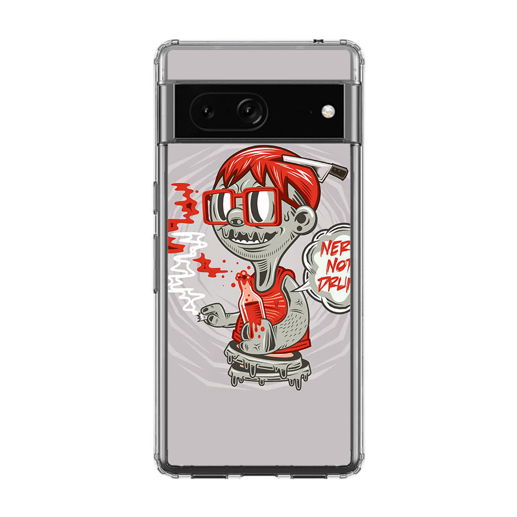 Nerd Not Drunk Zombie Google Pixel 7 Case