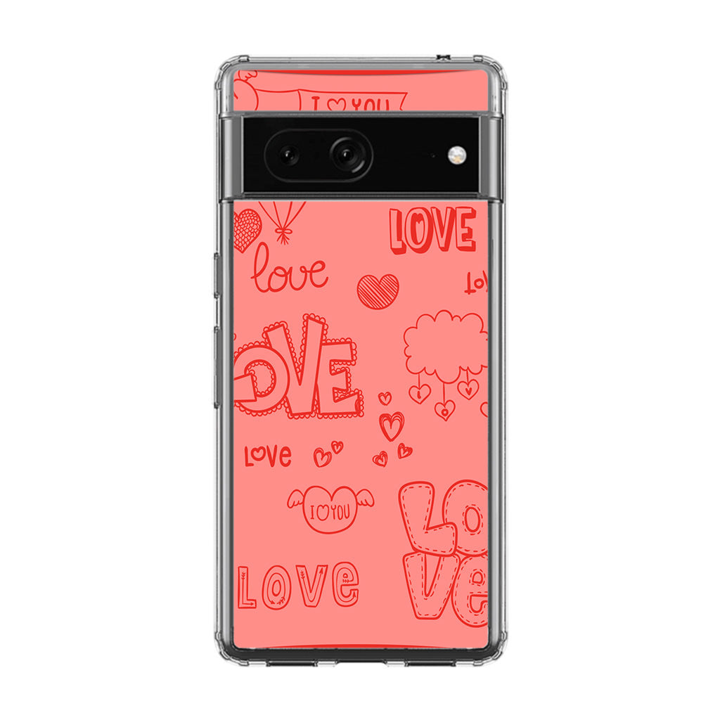 Pink Lover Google Pixel 7 Case