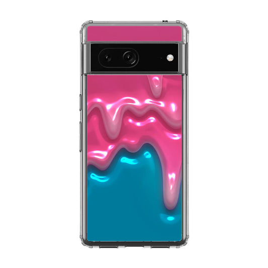 Pink Paint Dripping Google Pixel 7a Case