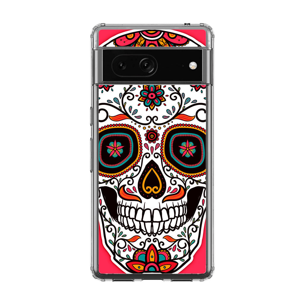 Pink Sugar Skull Google Pixel 7a Case
