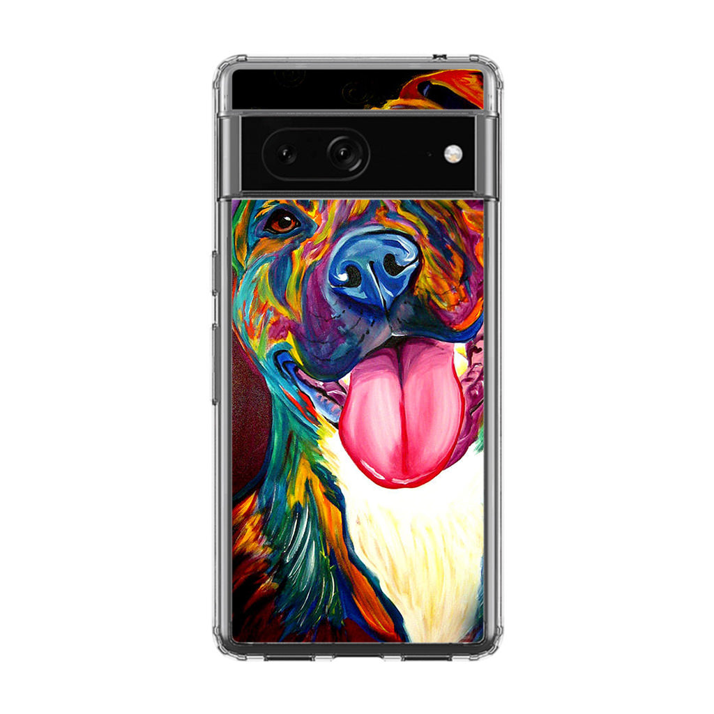 Pitbull Painting Art Google Pixel 7 Case