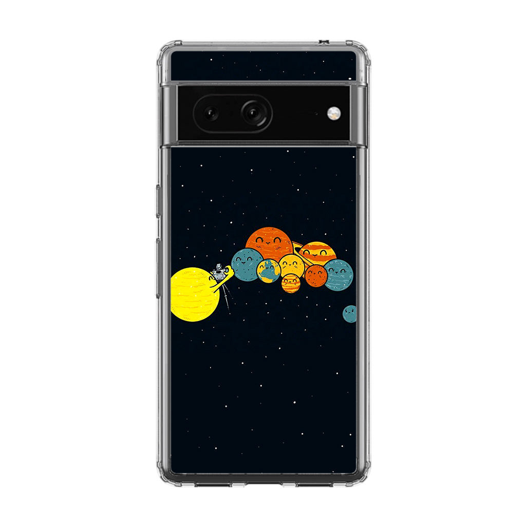 Planet Cute Illustration Google Pixel 7 Case
