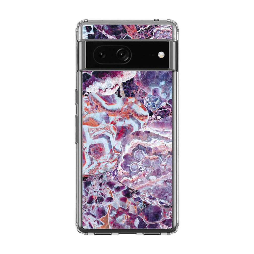 Purple Marble Google Pixel 7a Case