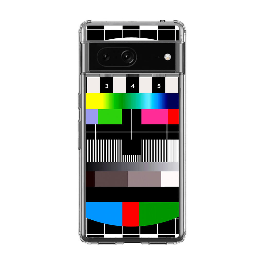 Scheme Pause TV Colorful Mesh Google Pixel 7 Case