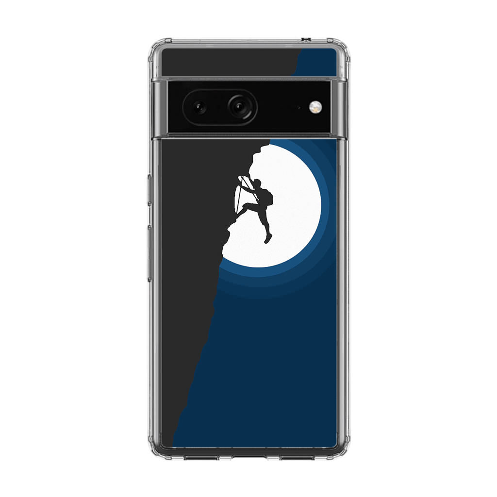 Silhouette of Climbers Google Pixel 7 Case