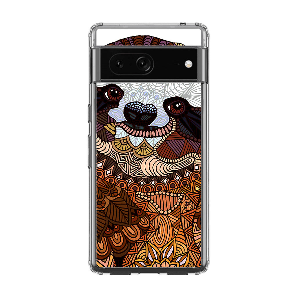 Sloth Ethnic Pattern Google Pixel 7a Case