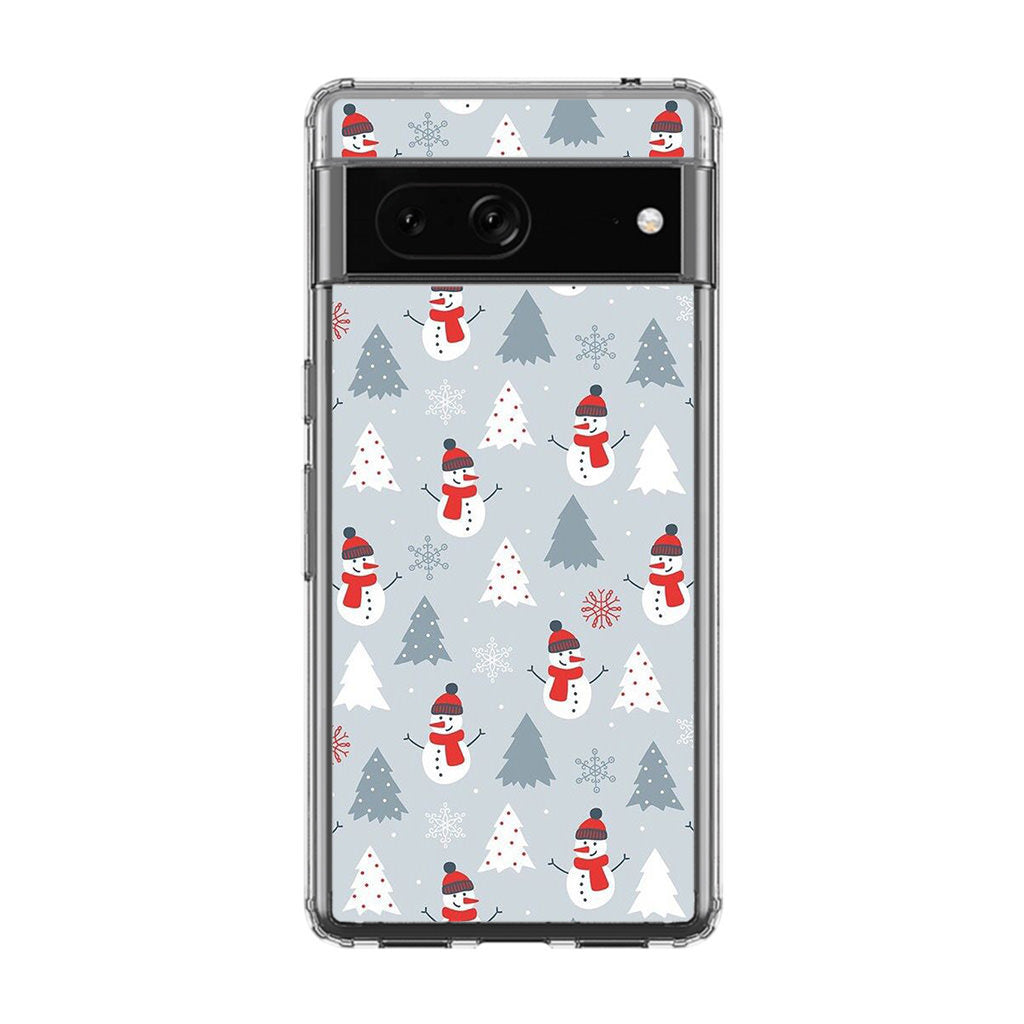 Snowmans Pattern Google Pixel 7 Case