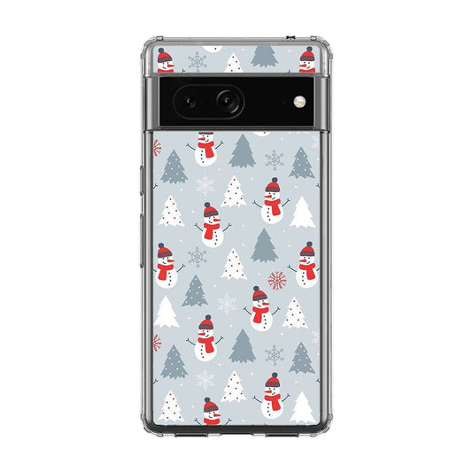 Snowmans Pattern Google Pixel 7a Case