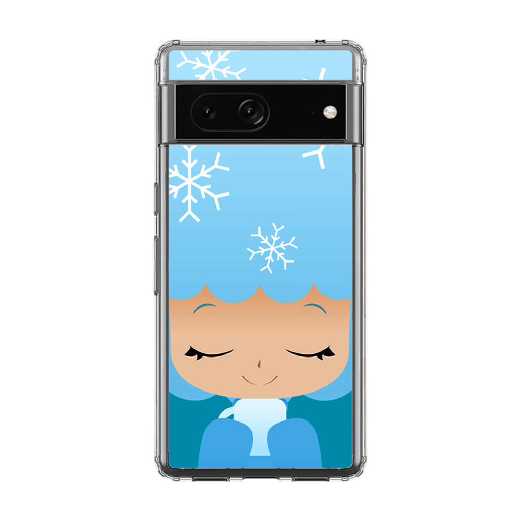 Winter Afro Girl Google Pixel 7 Case