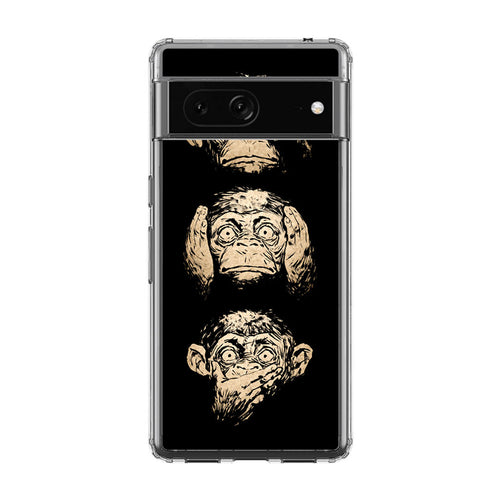 3 Wise Monkey Google Pixel 7a Case