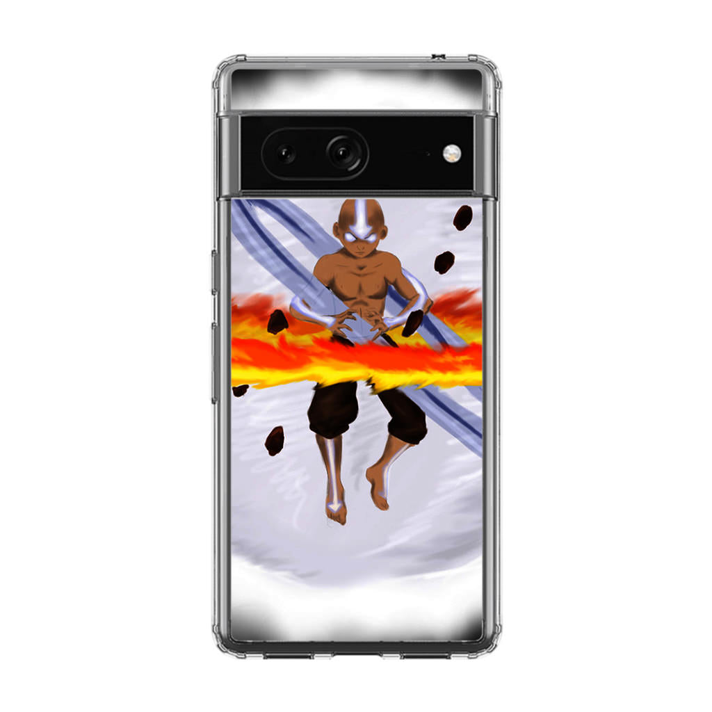 Avatar Aang Controls Four Elements Google Pixel 7 Case