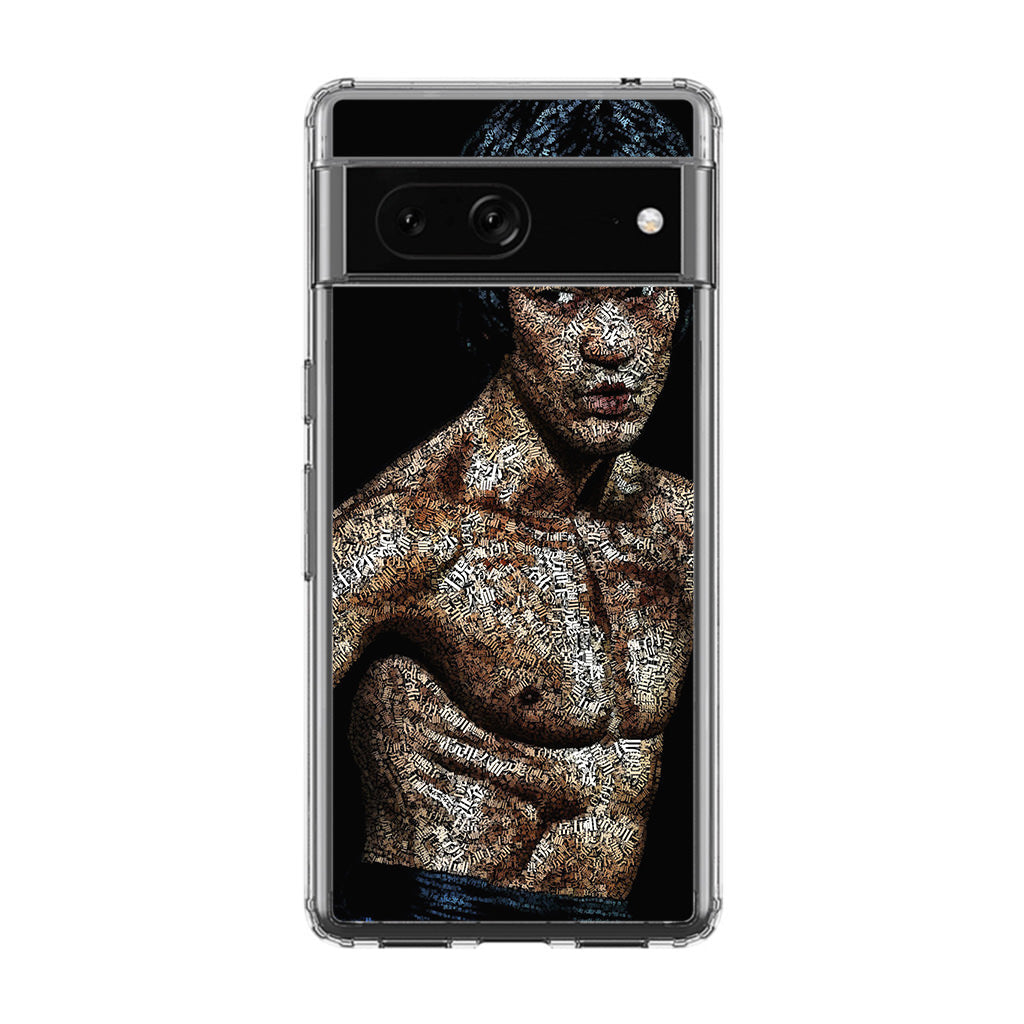 Bruce Lee Typograph Google Pixel 7a Case