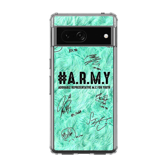 BTS Army Signature Google Pixel 7 Case