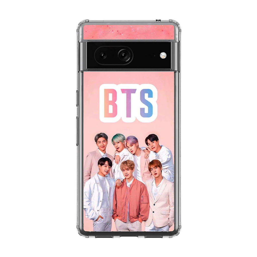 BTS Member in Pink Google Pixel 7 Case