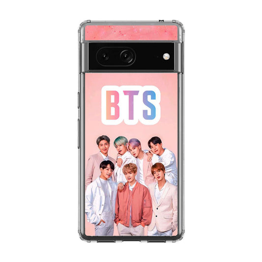 BTS Member in Pink Google Pixel 7 Case