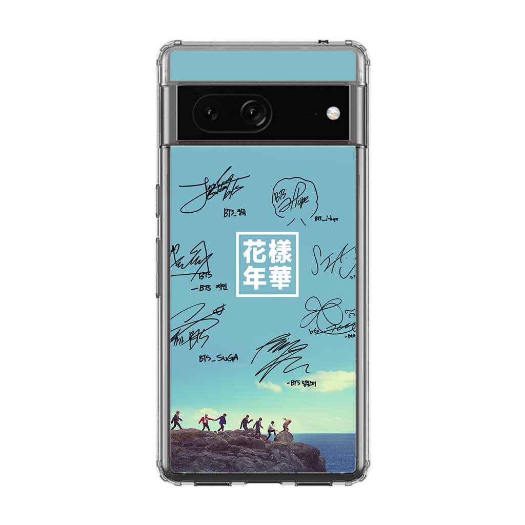 BTS Signature Google Pixel 7 Case