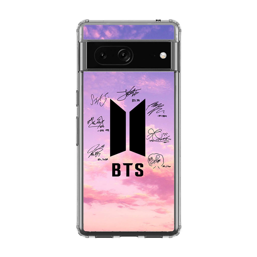 BTS Signature 2 Google Pixel 7 Case