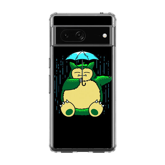Cute Snorlax Umbrella Google Pixel 7 Case