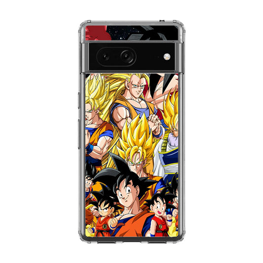 Dragon Ball Z Son Goku Transformation Google Pixel 7 Case