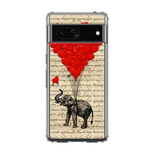 Elephant And Heart Google Pixel 7 Case