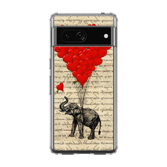 Elephant And Heart Google Pixel 7a Case