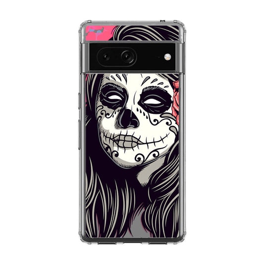 Girl Skull Flower Google Pixel 7a Case