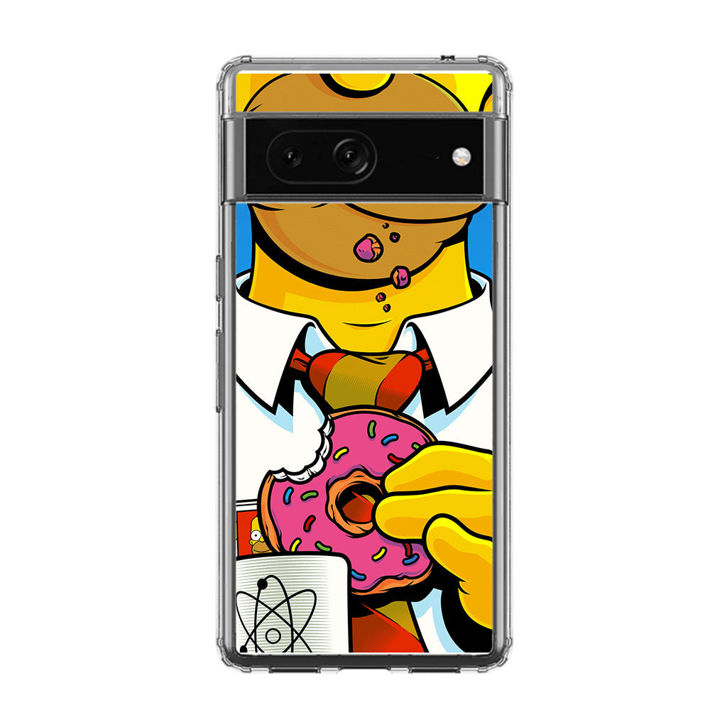 Homer Eats Donut Google Pixel 7 Case