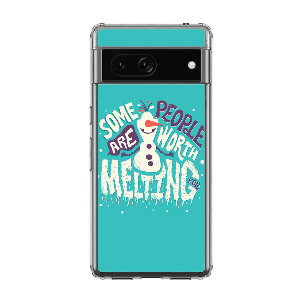 Olaf Frozen Is Melting Google Pixel 7 Case