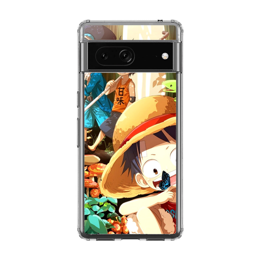 One Piece Little Sabo Ace Luffy Cute Google Pixel 7a Case