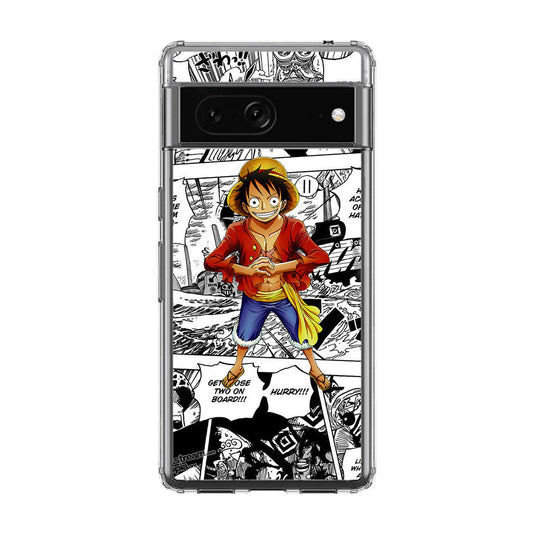 One Piece Luffy Comics Google Pixel 7a Case