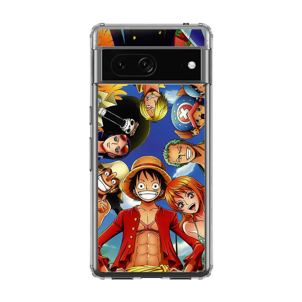 One Piece Luffy Crew Google Pixel 7a Case