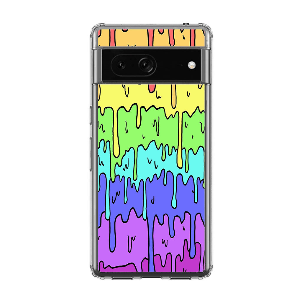 Pastel Kawaii Melting Rainbow Google Pixel 7 Case