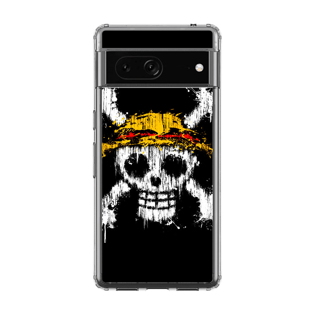 Straw Hat Pirate Logo Paint Google Pixel 7 Case