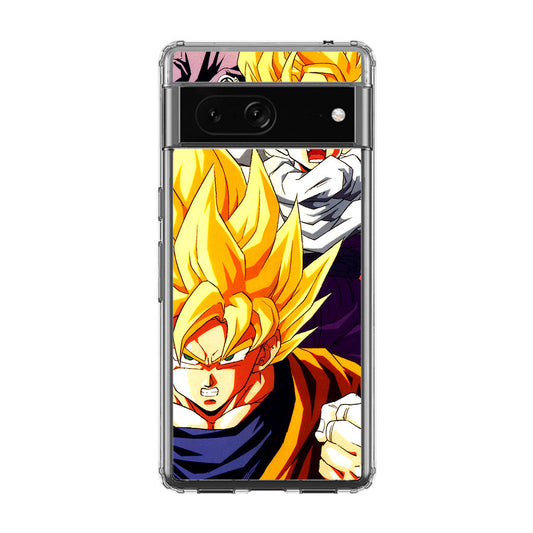 Super Saiyan Goku And Gohan Google Pixel 7 Case