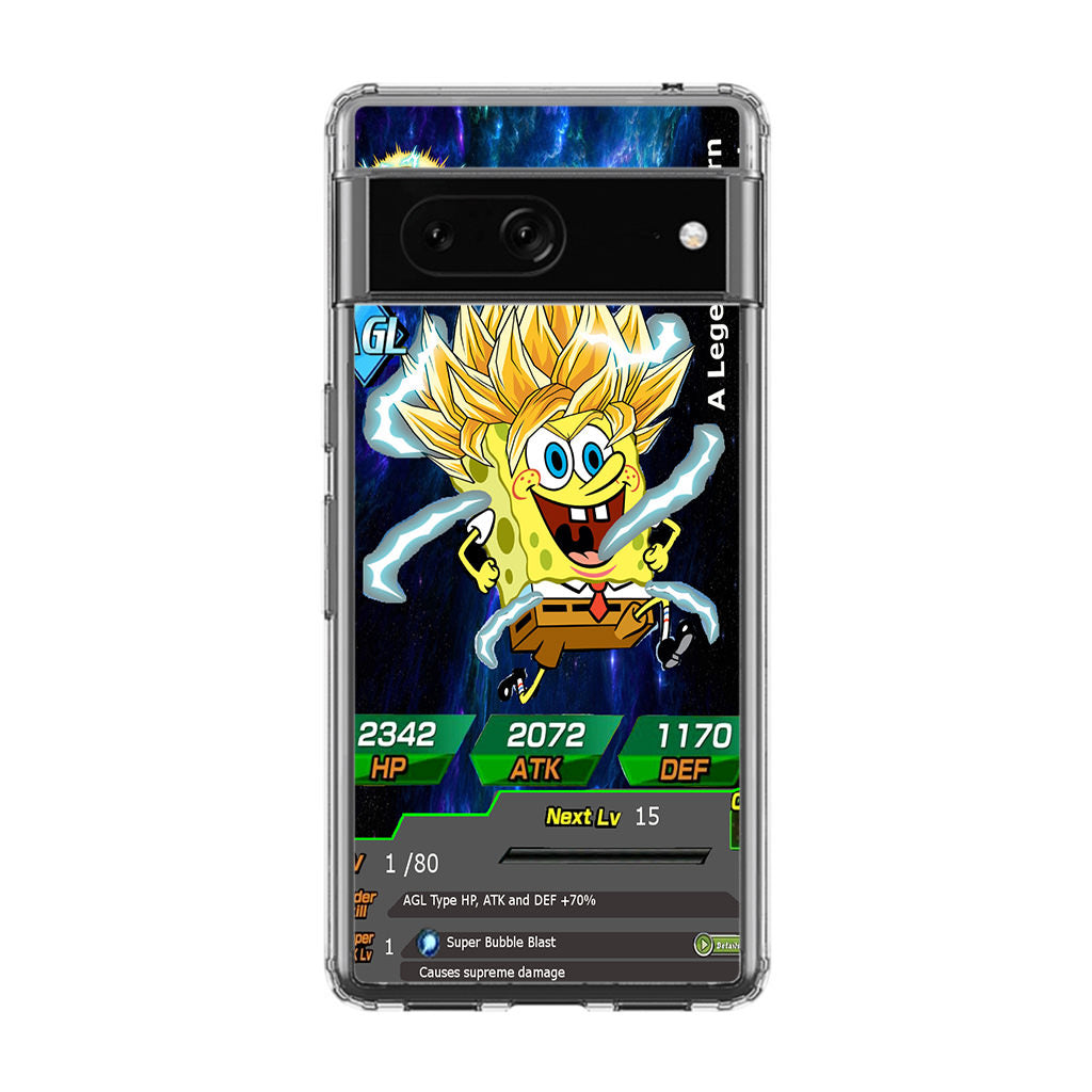 Super Saiyan Spongebob Card Google Pixel 7 Case