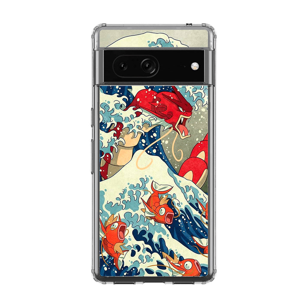 The Great Wave Of Gyarados Google Pixel 7 Case