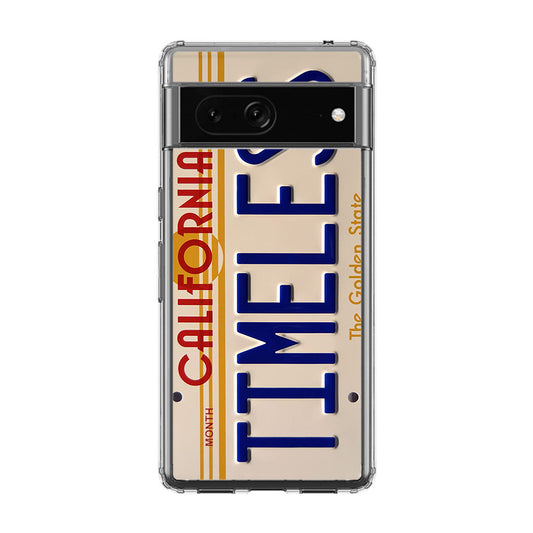 Back to the Future License Plate Timeless Google Pixel 7 Case