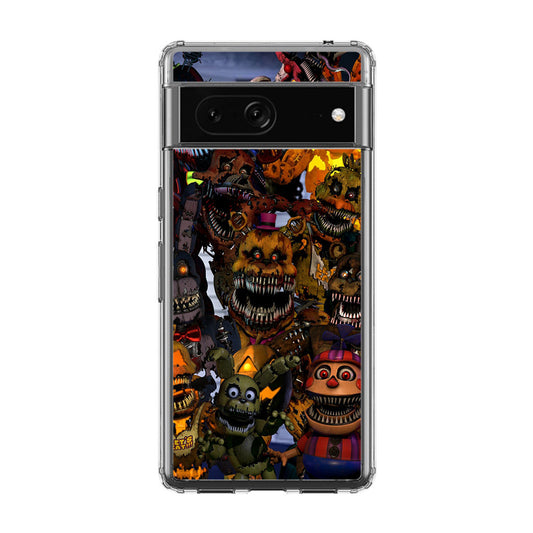 Five Nights at Freddy's Scary Characters Google Pixel 7 Case