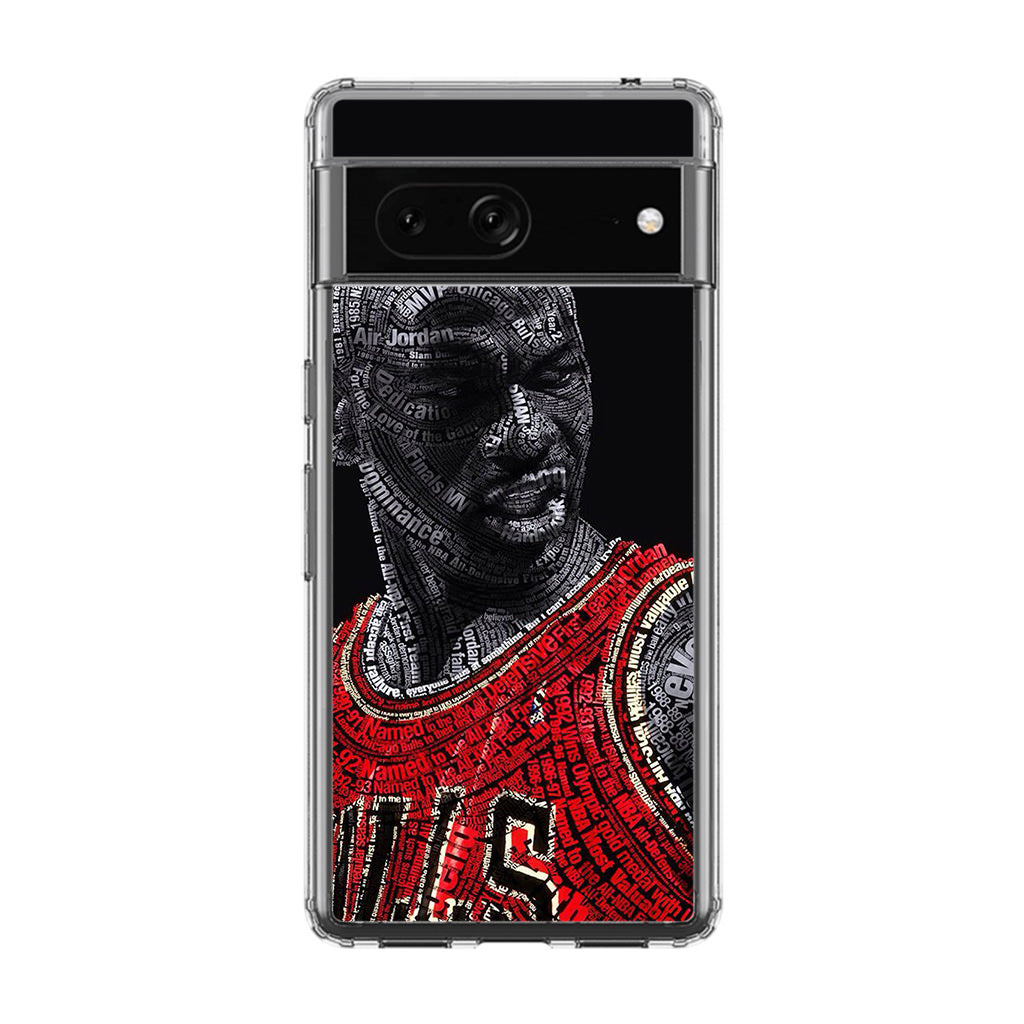 Michael Jordan The Legend Google Pixel 7a Case