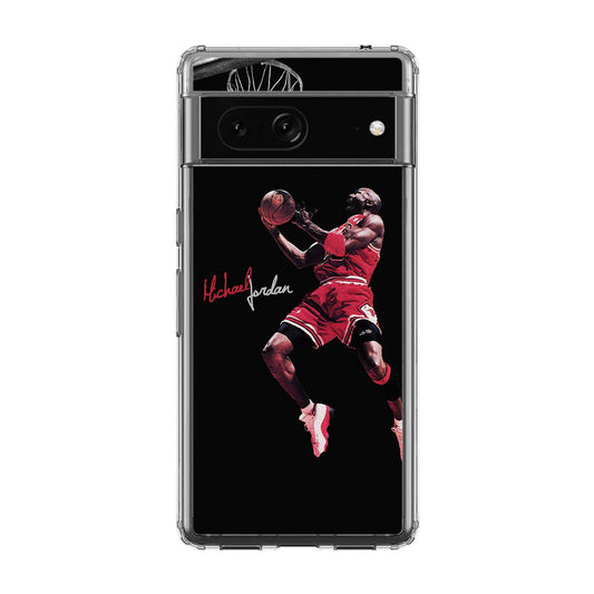 Michael Jordan Epic Jump Google Pixel 7a Case