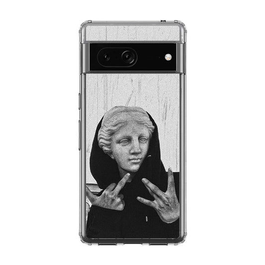 Greek Statue Wearing Hoodie Google Pixel 7 Case