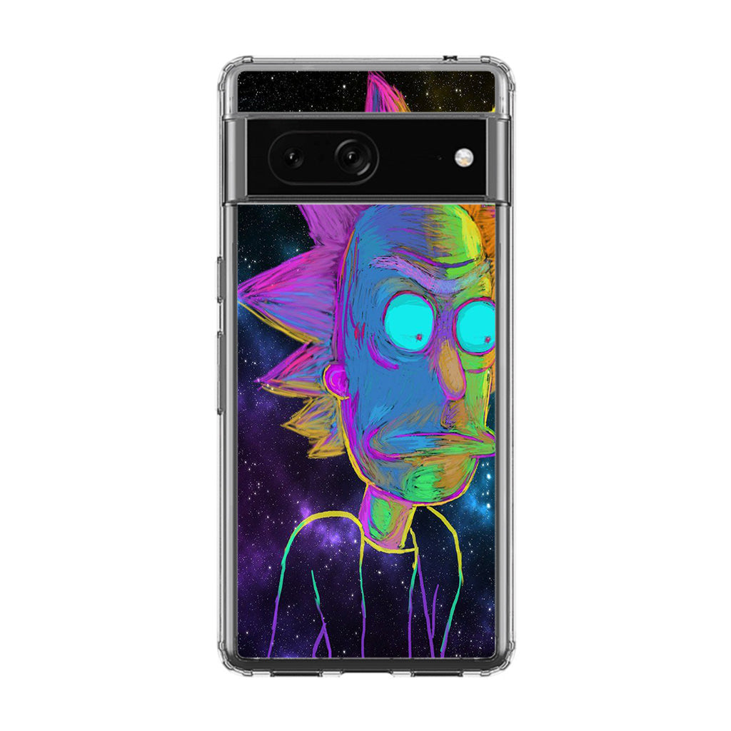 Rick Colorful Crayon Space Google Pixel 7a Case