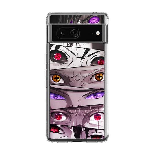 The Powerful Eyes on Naruto Google Pixel 7a Case