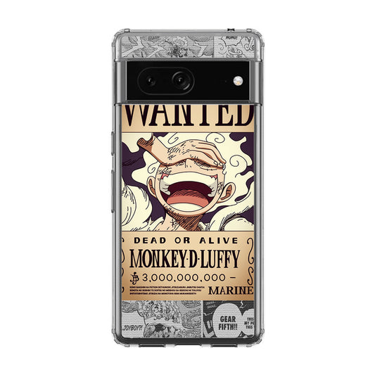 Gear 5 Wanted Poster Google Pixel 7 Case