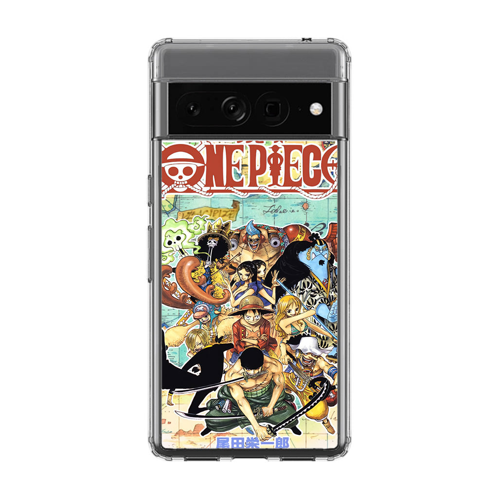 One Piece Comic Straw Hat Pirate Google Pixel 7 Pro Case