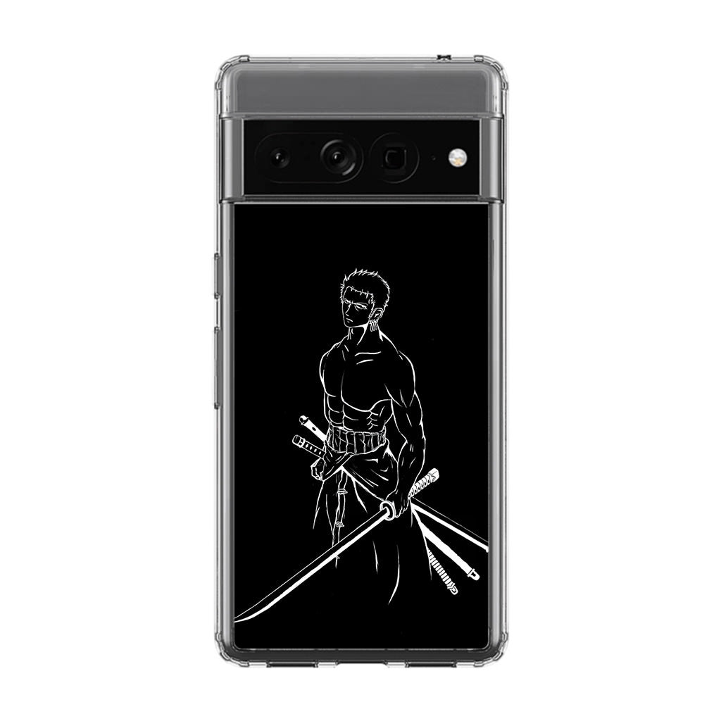 Roronoa Zoro Outlines Google Pixel 7 Pro Case