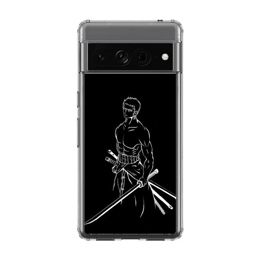 Roronoa Zoro Outlines Google Pixel 7 Pro Case