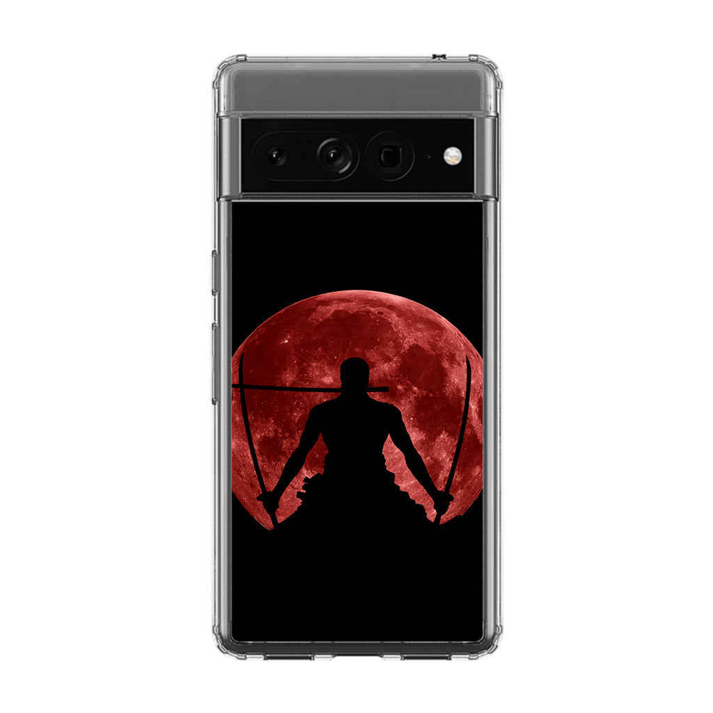 Silhouette Of Zoro In Santoryu Mode Google Pixel 7 Pro Case