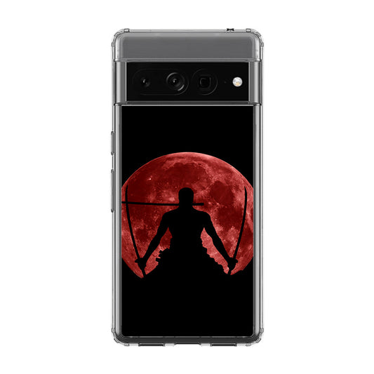 Silhouette Of Zoro In Santoryu Mode Google Pixel 7 Pro Case